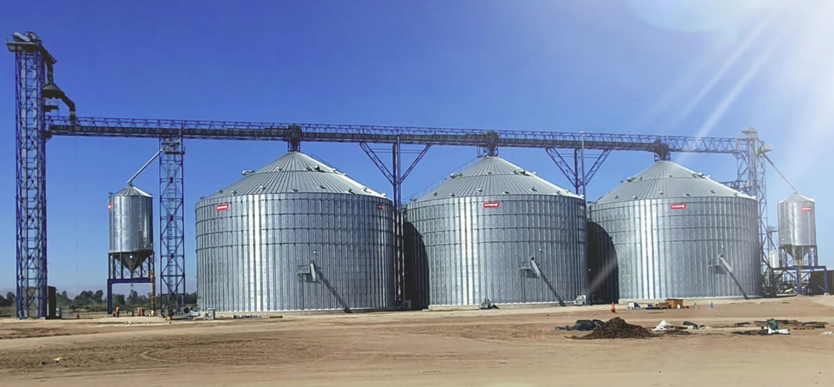 grain storage tanks
