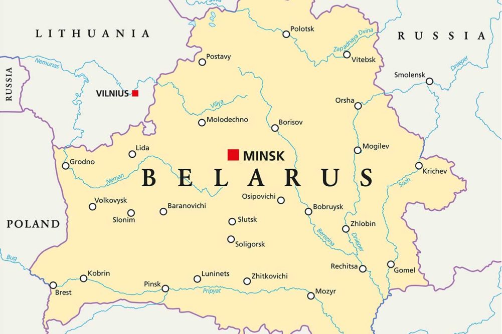 Belarus, Map