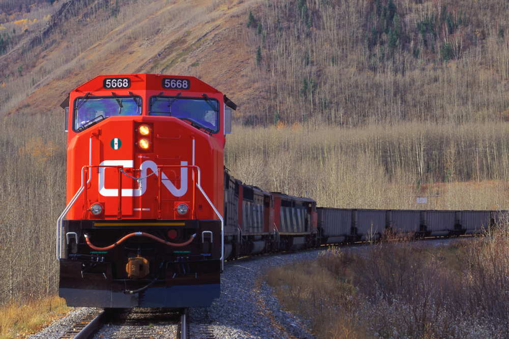 CN train railroad