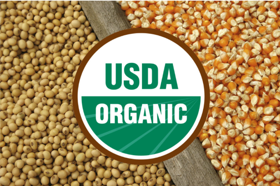 USDA organic corn soybeans