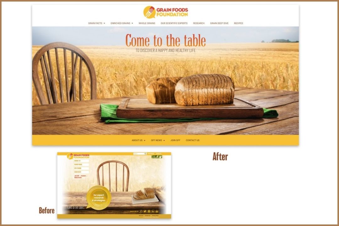 Grain Foods Foundation website