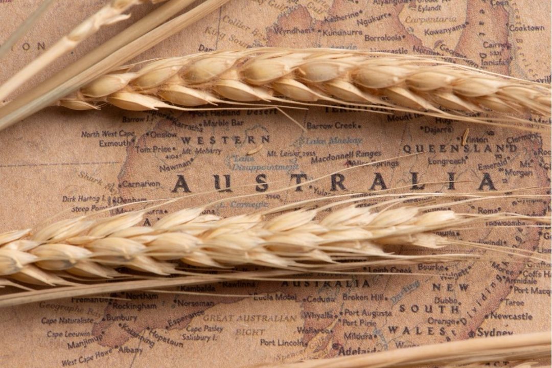 Australia map barley