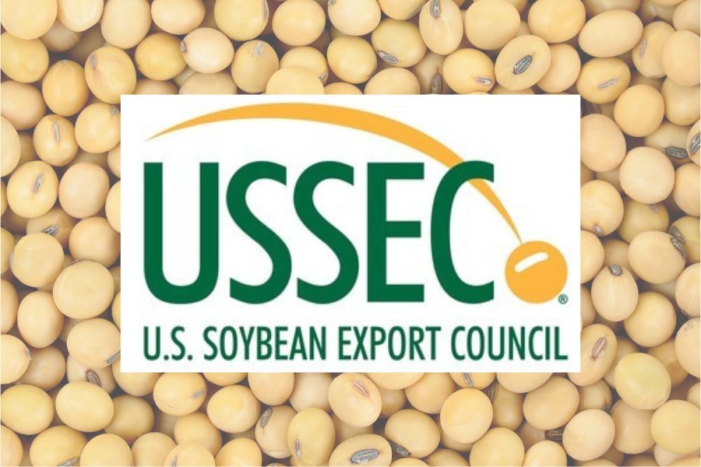 USSEC logo on soybeans