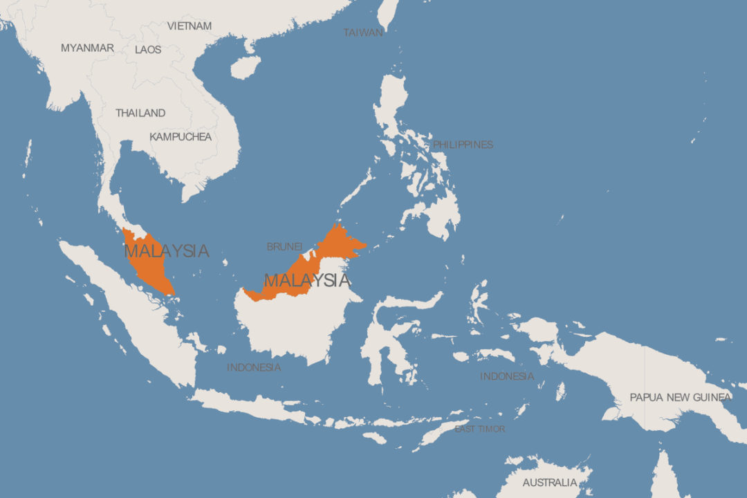 map of Malaysia