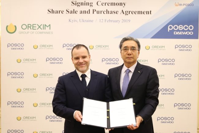 Orexim Group Posco Daewoo agreement signing