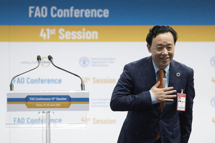 Qu Dongyu director-general of FAO