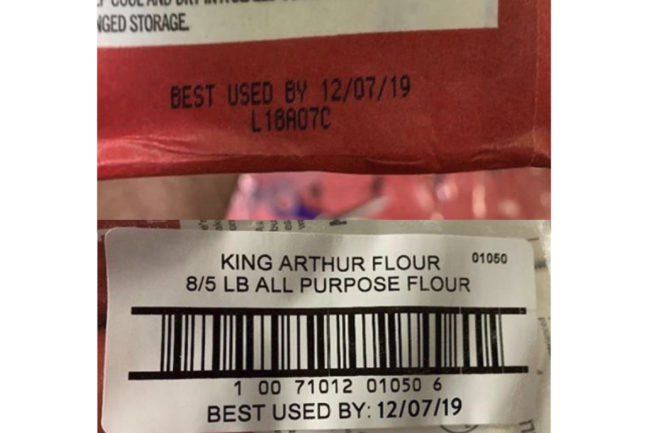 King Arthur Milling flour recall