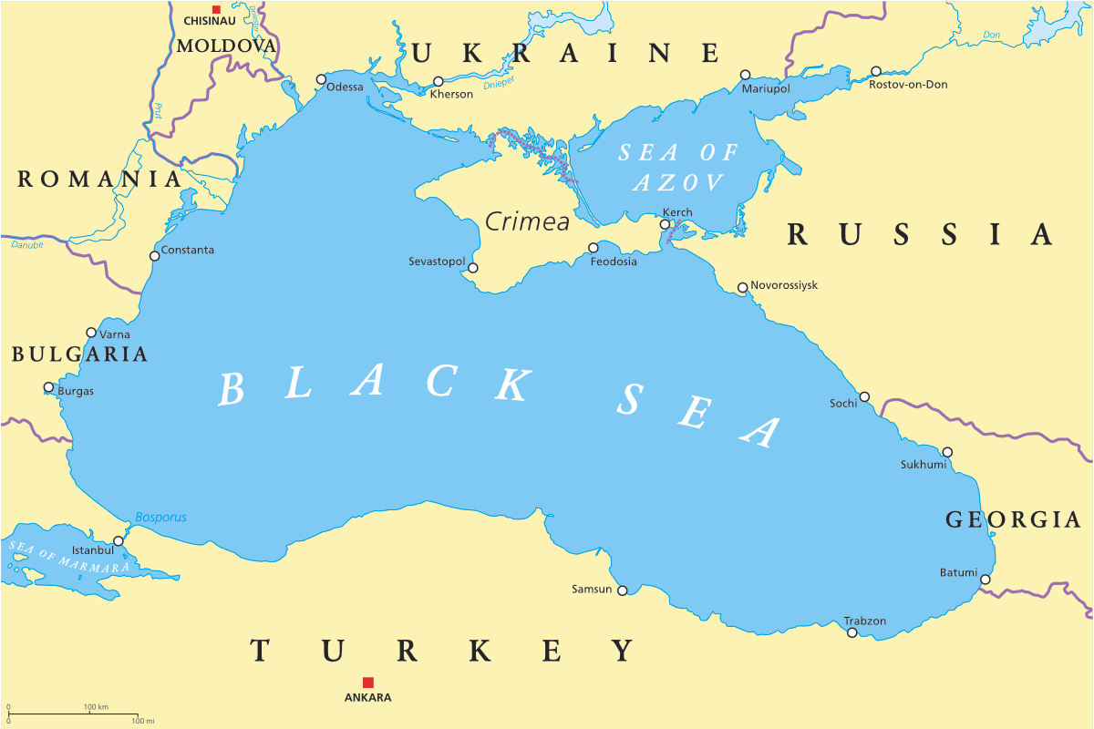 where is the black sea located on a world map Are Black Sea Grain Exporters Turning To Food Nationalism where is the black sea located on a world map